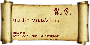 Uttó Viktória névjegykártya