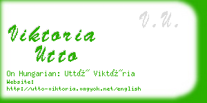 viktoria utto business card